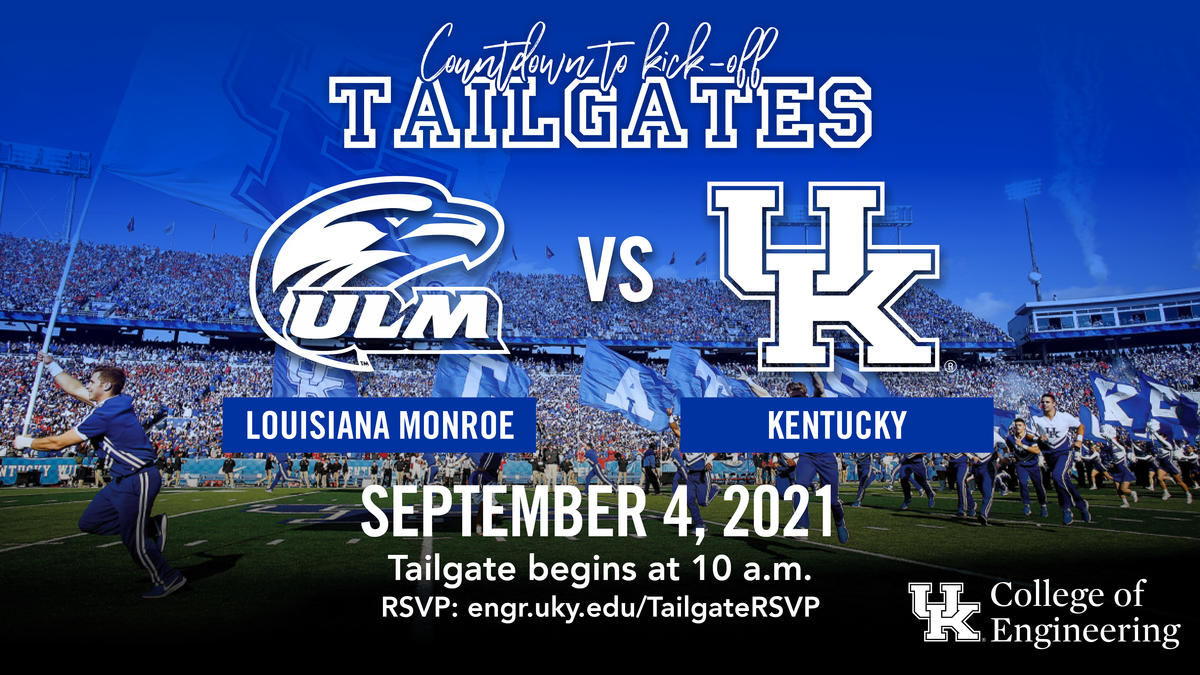 Tailgate begins at 10:00 a.m.; kick-off is at noon.