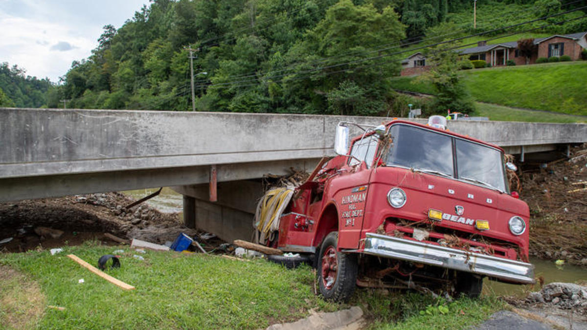 Unprecedented flooding devastated parts of Eastern Kentucky in July 2022, including Hindman in Knott County. UK researchers want to be better prepared for flooding. Hilary Brown 