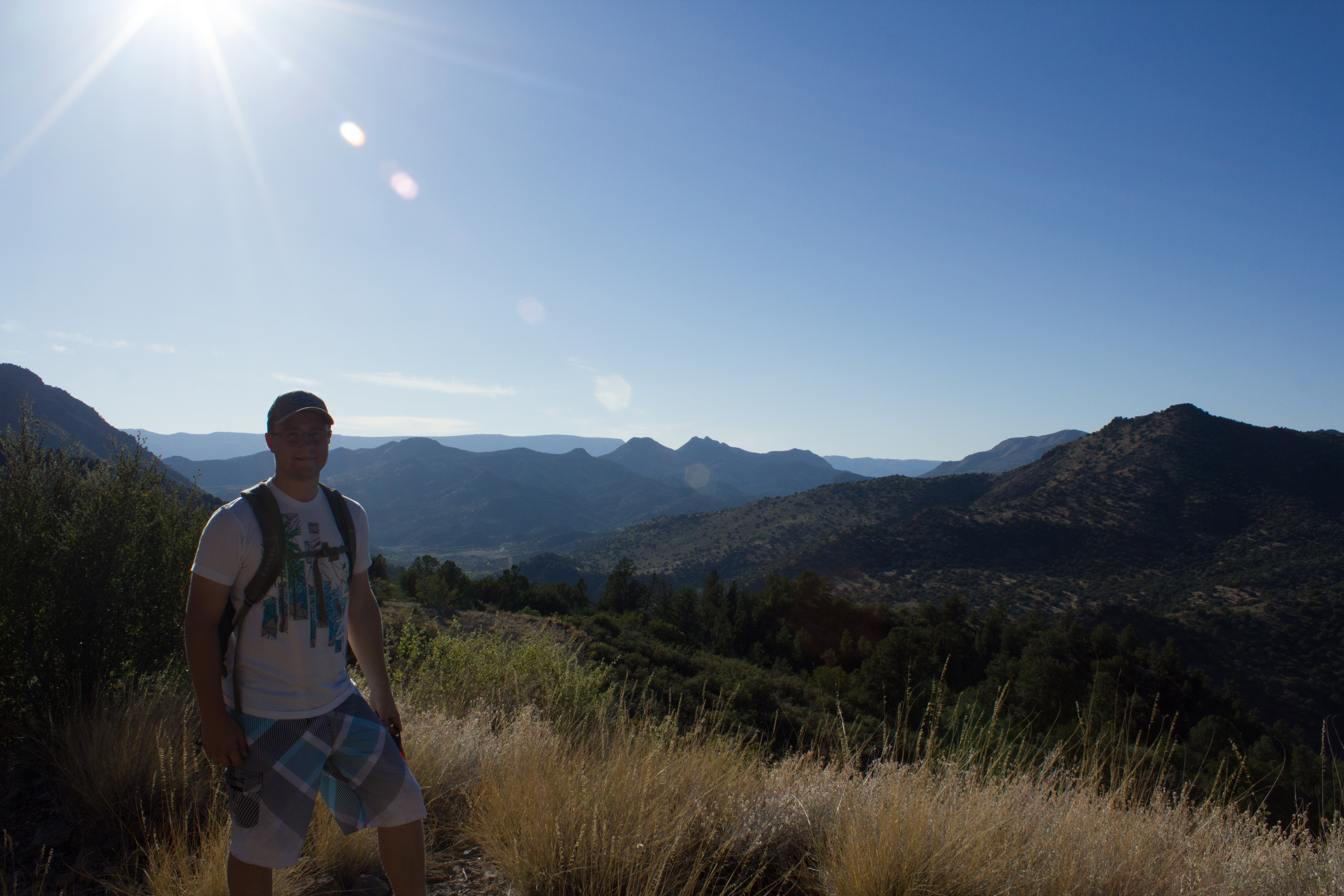 UK BMES member Dillon Huffman found some time for hiking after presenting his research on sleep modulation.