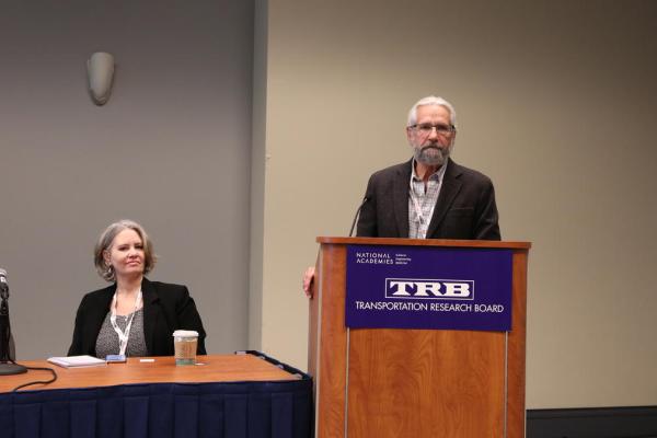 Stamatiadis presenting at TRB.