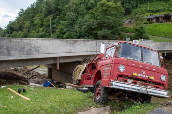 Unprecedented flooding devastated parts of Eastern Kentucky in July 2022, including Hindman in Knott County. UK researchers want to be better prepared for flooding. Hilary Brown 