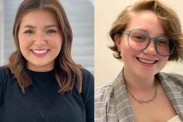 Left: Headshot of Ashbey Manning Right: Headshot of Sydney Chapman