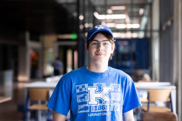 Ryan Hidek, a civil engineering major from Lyndhurst, Ohio, joined UK Invests shortly after arriving on campus. Carter Sloss | UK Creative Services