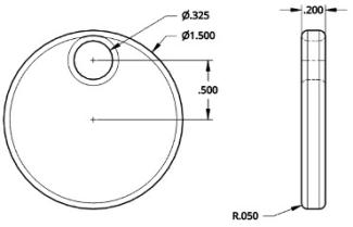 SPECS of the maker coin activity that students must complete to use the 3D printers.