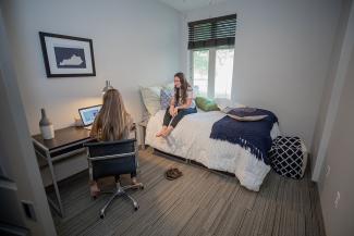 Two-bedroom suites with individual bedrooms.