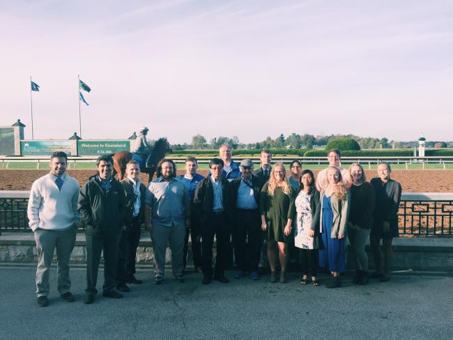 l-r: Cazmon Suri, Dr. Babak Bazrgari, Clay Larkin, Stephen Dundon, Connor Wilkerson, Dr. Guigen Zhang, Dr. David Pienkowski, Mr. JP Giacomini, Chase Haddix, Lucy Niemeyer, Dibyajyoti Biswal, Tasneem Naheyan, Nathan Padgett, Kourtnie Ruber, Kaitlyn Kearns