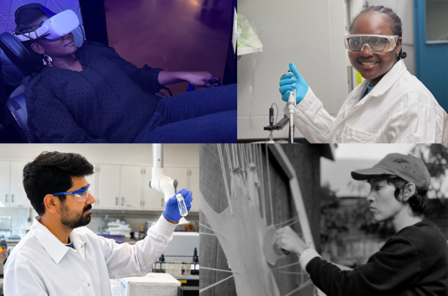 Clockwise from top left: Jessica Nwafor, Motunrayo Oladele, Isabel Anne Tessier Shirey and Muhammad Usman Yousaf are part of the inaugural cohort. Photos provided.