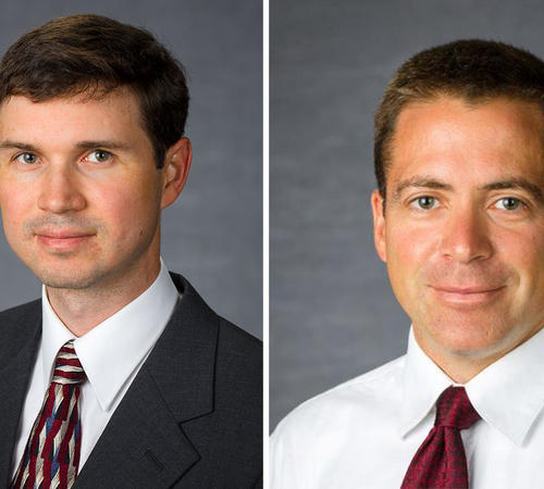 Headshots of John Young and Rob Adams side-by-side.