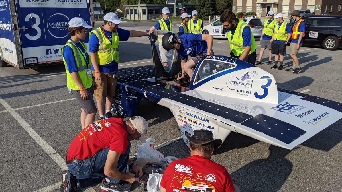 The UK Solar Car Team and Gato del Sol VI