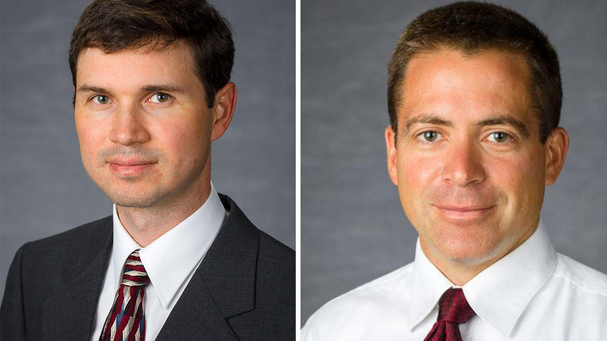 Headshots of John Young and Rob Adams side-by-side.