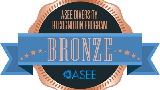 ASEE bronze diversity recognition badge. 