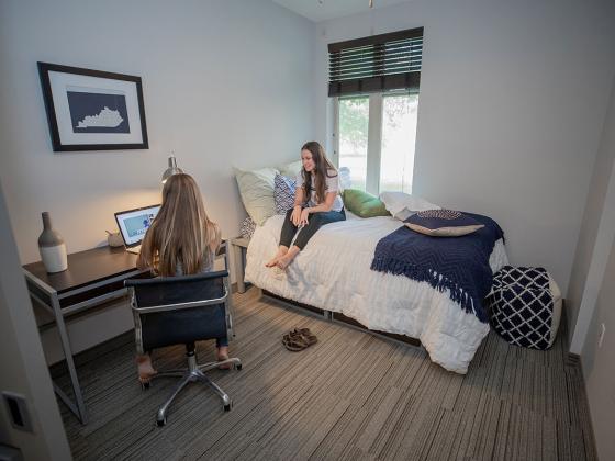 Two-bedroom suites with individual bedrooms.